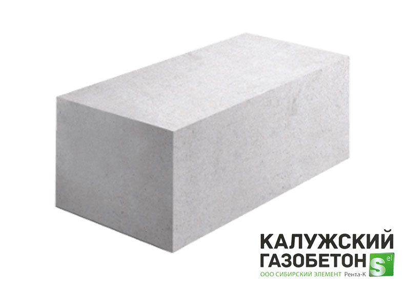 Газобетонный блок стеновой Калужский D600 625х300х250 B3.5 фото 0